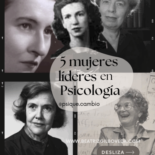 5 mujeres influyentes líderes en psicología