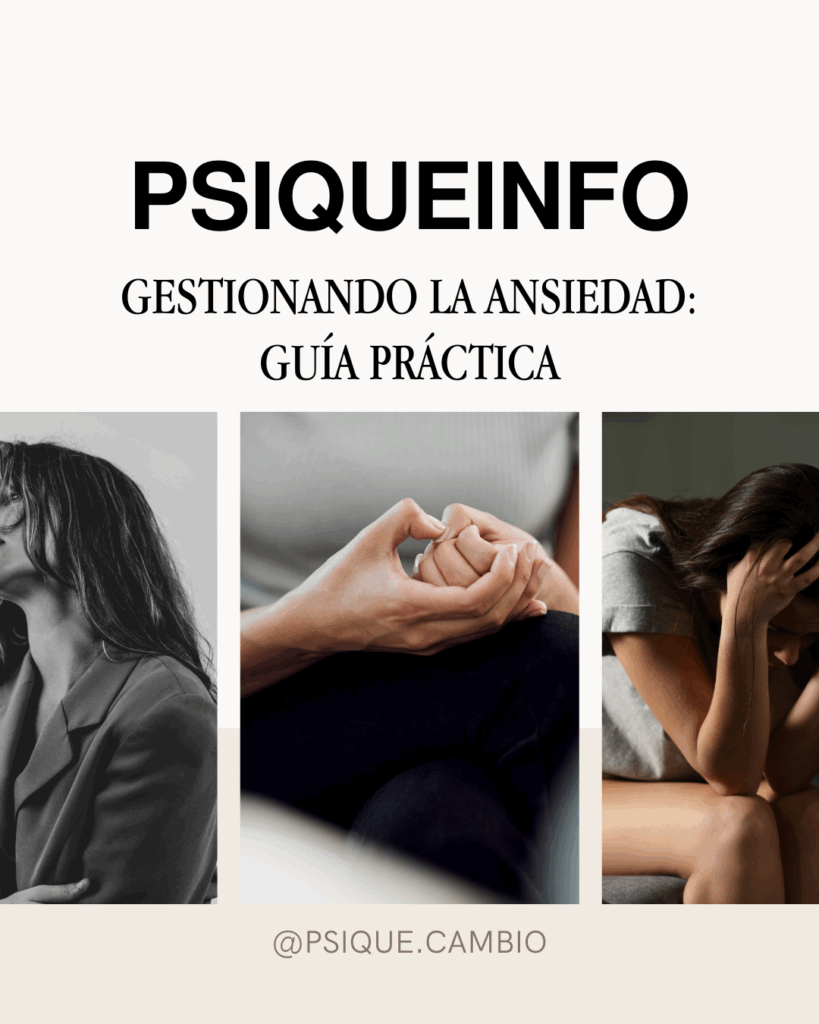 Persona mostrando signos de ansiedad como nerviosismo y preocupación, destacando los síntomas comunes.